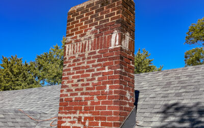 Repairing white staining on chimneys