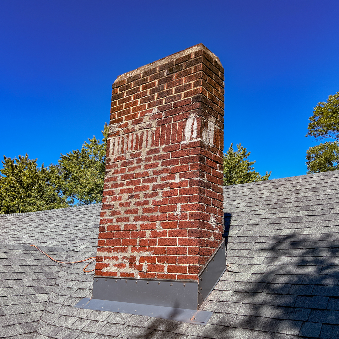 Prevent staining on chimneys with RainTite